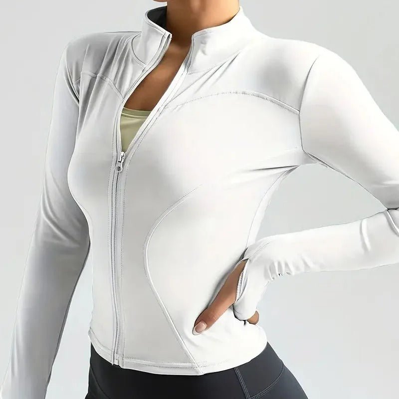 Light women's jacket with zipper - Gymfit
