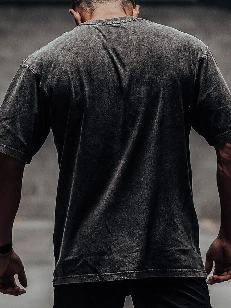 I have the heavy washed gym T-shirt - Gymfit.