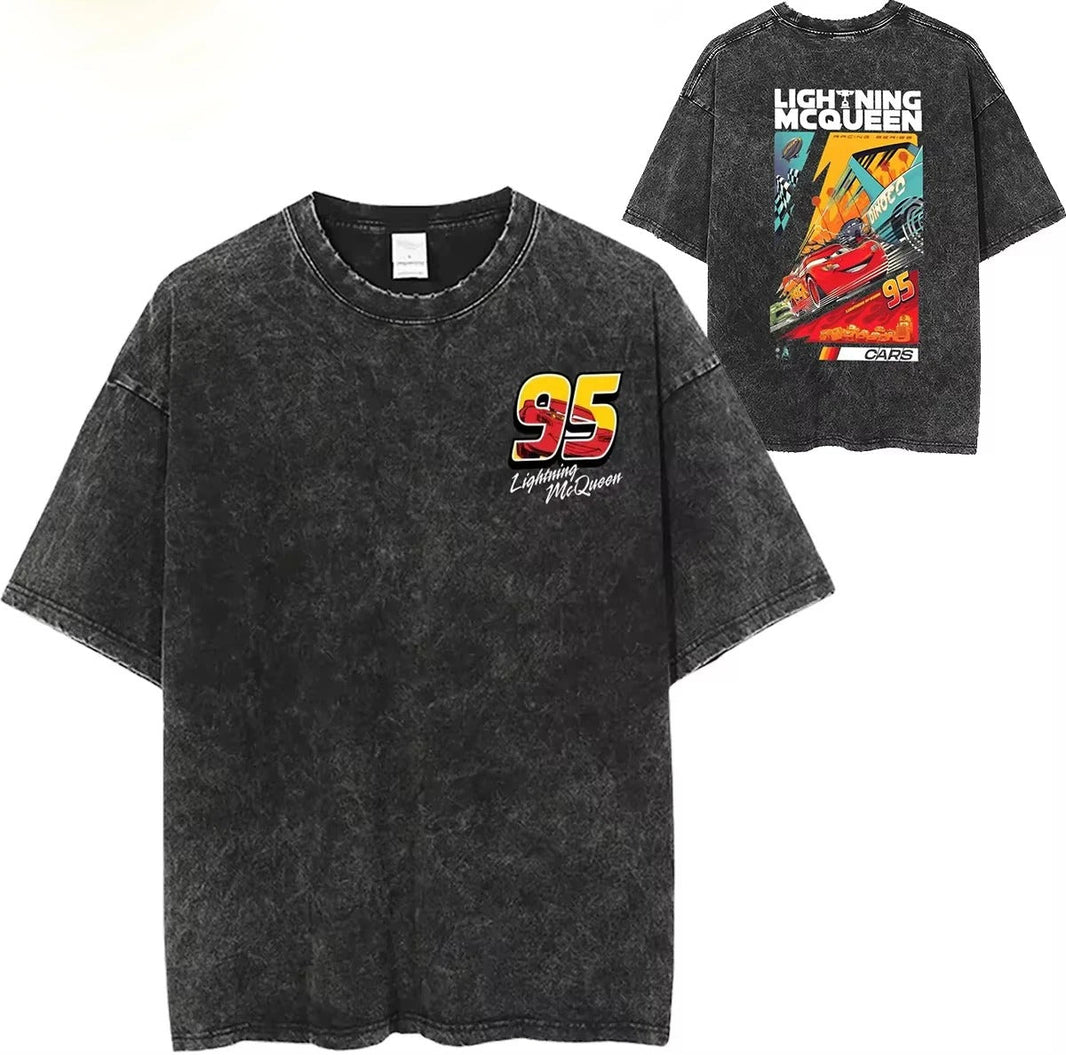 Lightning McQueen washed T-shirt - Gymfit
