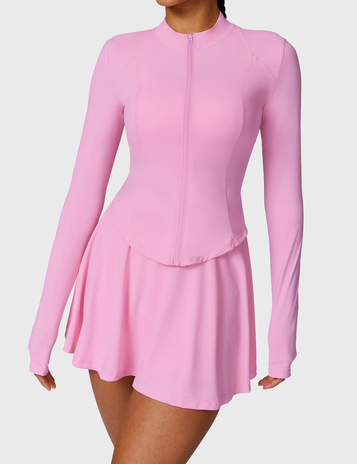 Long-sleeve tennis skirt sets - Gymfit