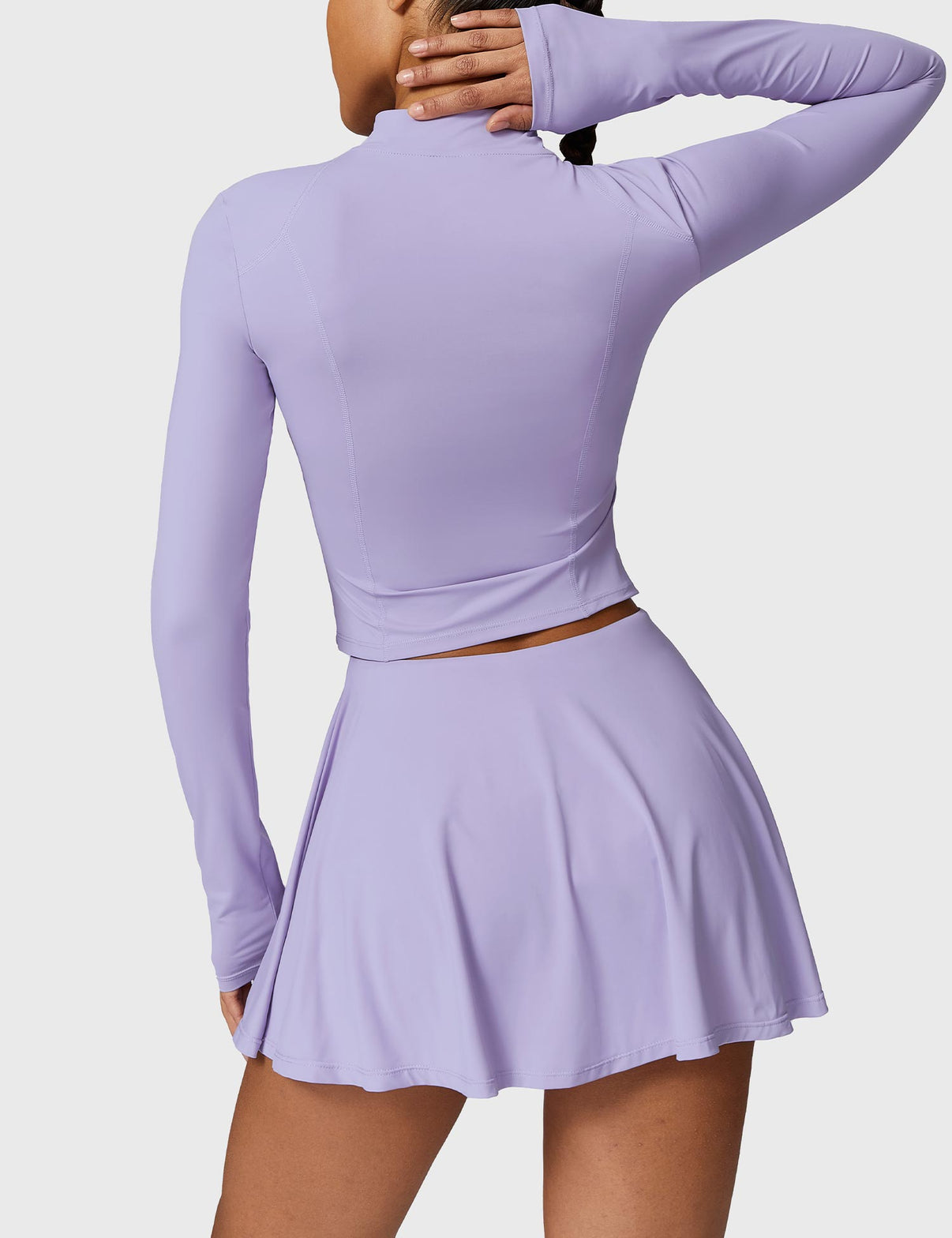 Long-sleeved tennis skirt sets - Gymfit