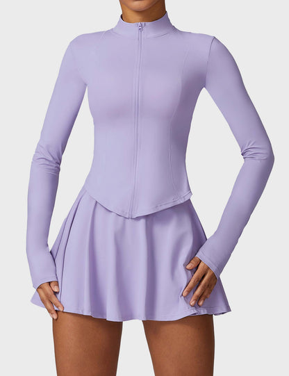 Long-sleeved tennis skirt sets - Gymfit