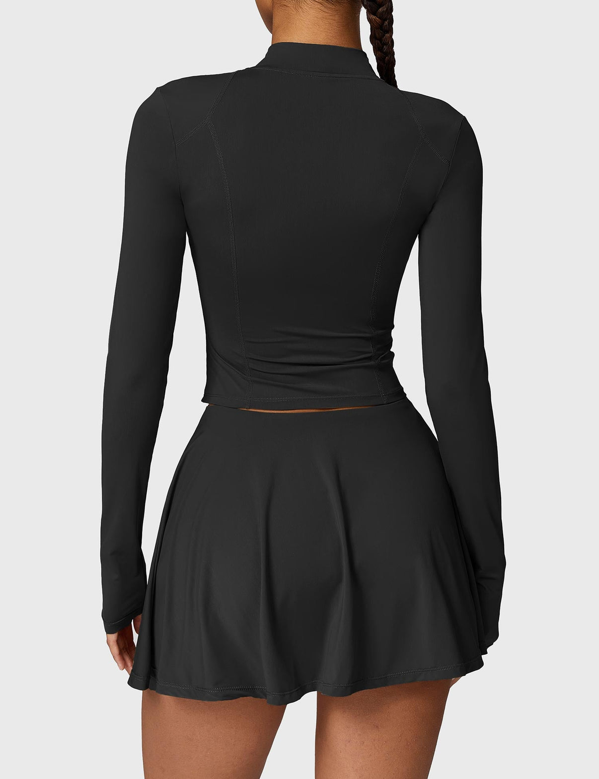 Long Sleeve Tennis Skirt Sets - Gymfit