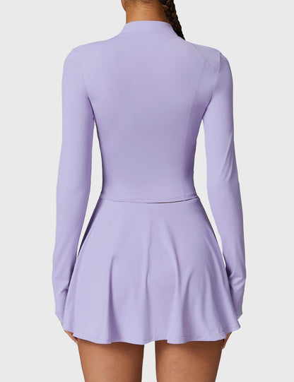 Long Sleeve Tennis Skirt Sets - Gymfit