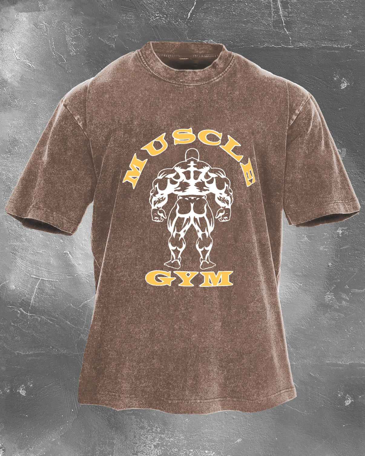 Muscle Gym Men's Washed T-Shirt - Gymfit
