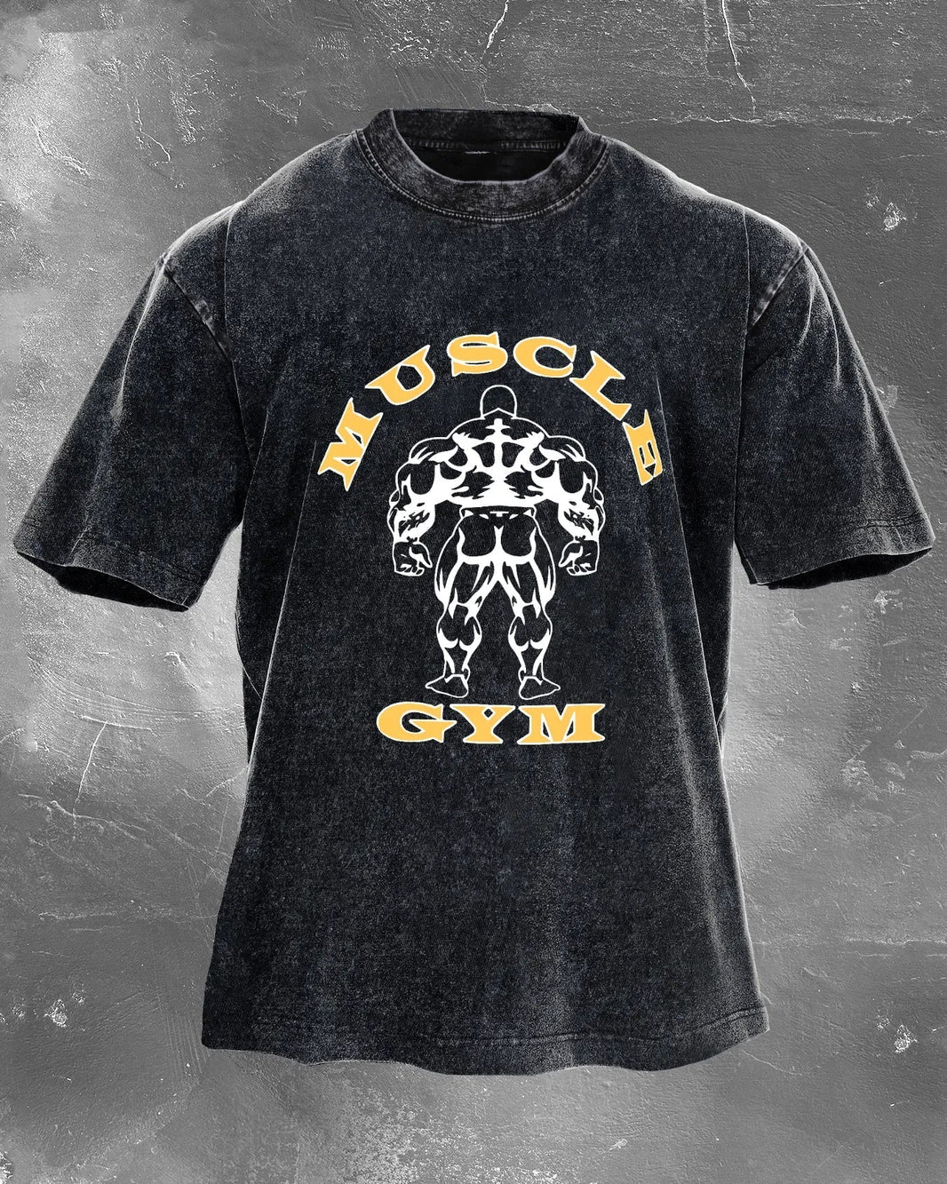 Muscle Gym Men's Washed T-Shirt - Gymfit