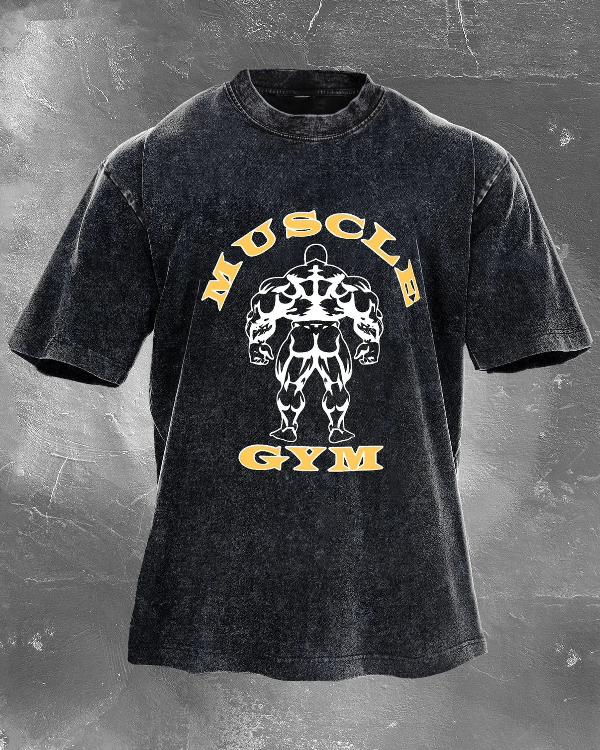 Muscle Gym Men's Washed T-Shirt - Gymfit