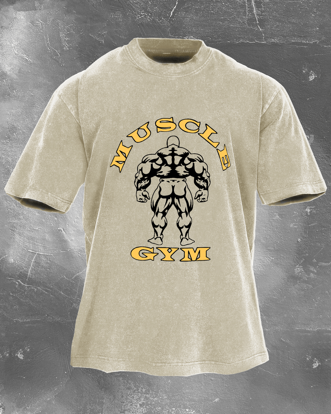 Muscle Gym Men's Washed T-Shirt - Gymfit