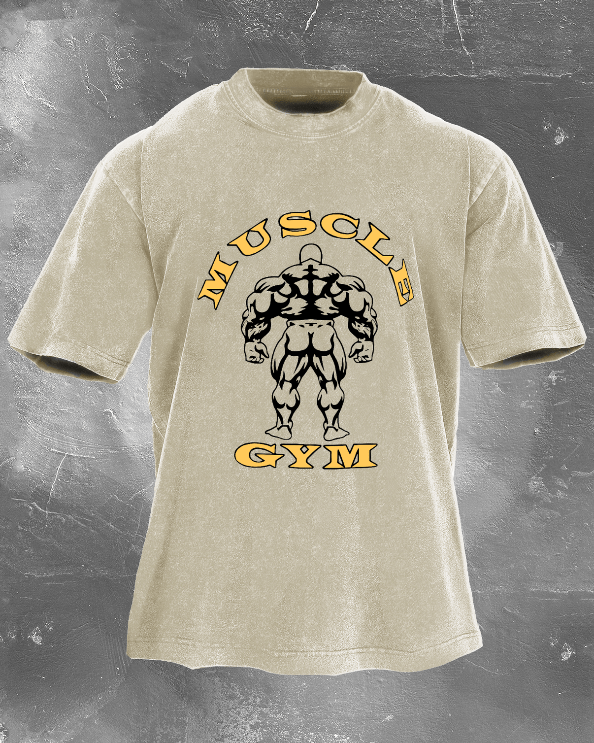 Muscle Gym Men's Washed T-Shirt - Gymfit