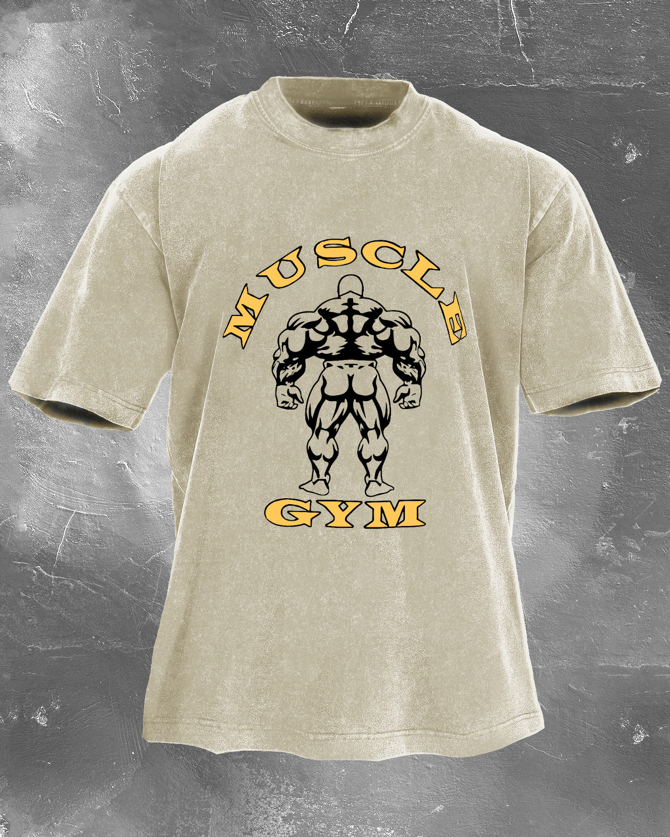 Muscle Gym Men's Washed T-Shirt - Gymfit