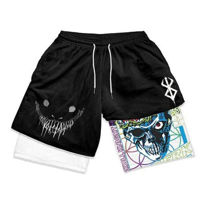 Anime Berserk Mesh Gym Shorts