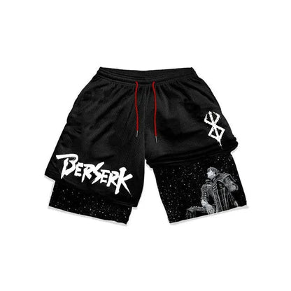 Anime Berserk Mesh Gym Shorts
