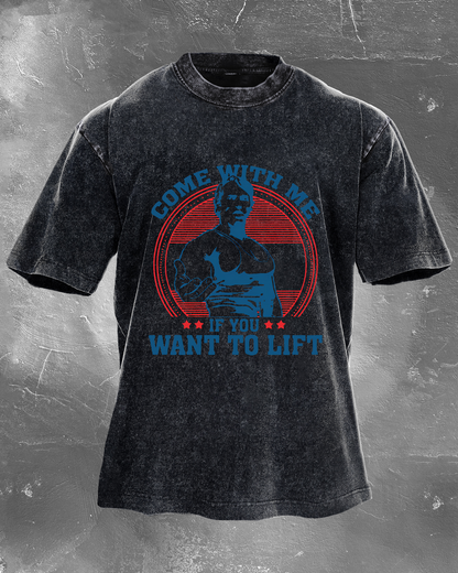 COME WITH ME IF YOU WANT TO WASH A T-SHIRT