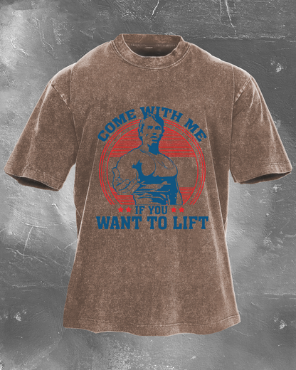 COME WITH ME IF YOU WANT TO WASH A T-SHIRT