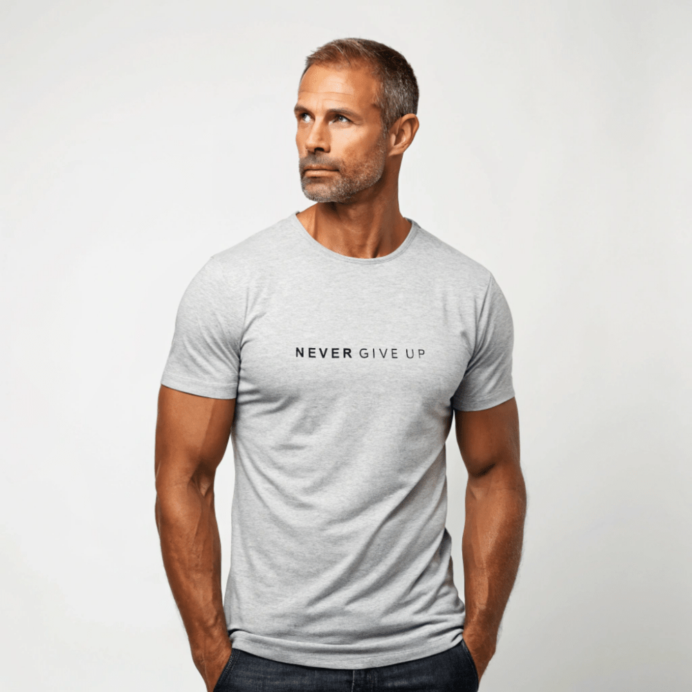 Never Give Up T-Shirt - Gymfit