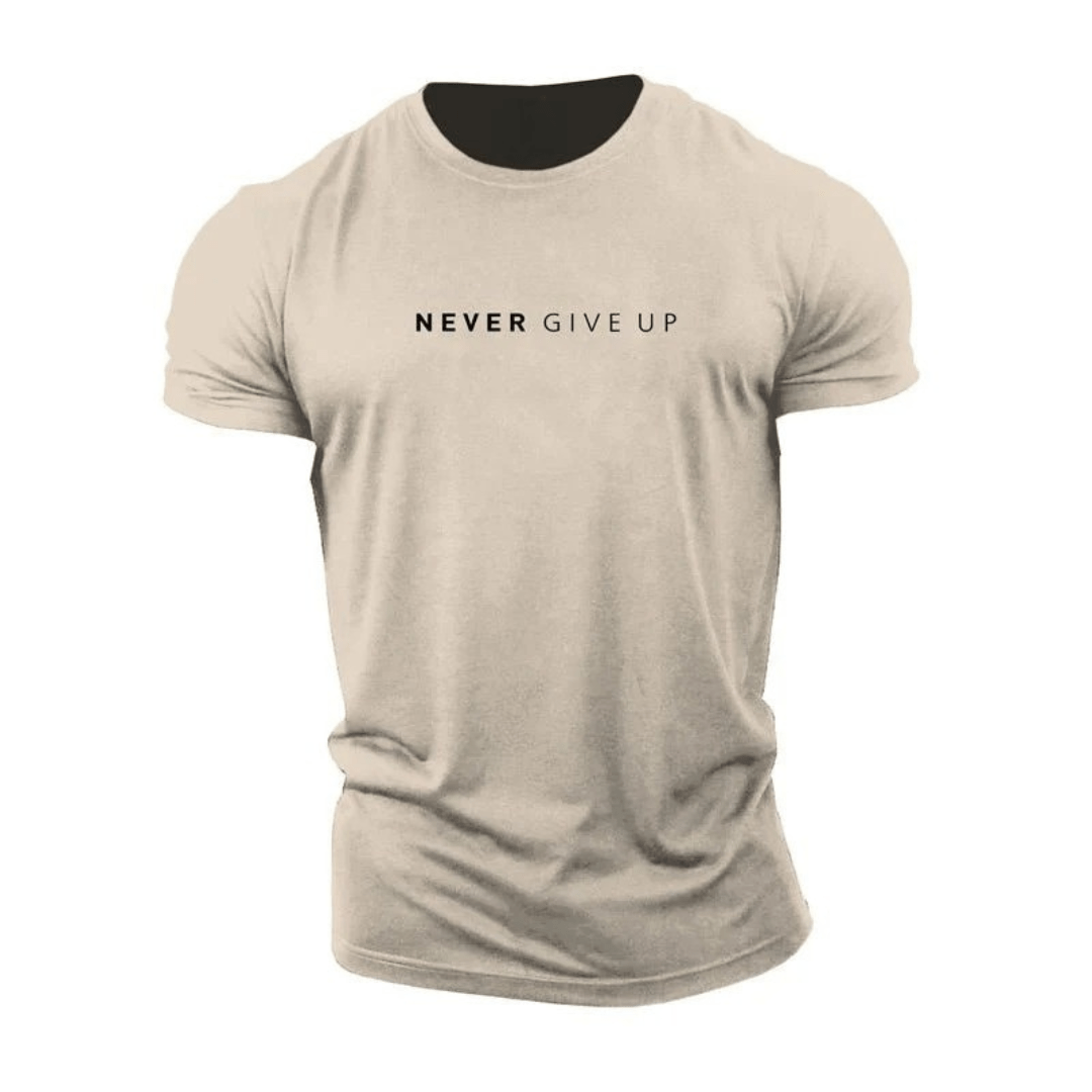 Never Give Up T-Shirt - Gymfit