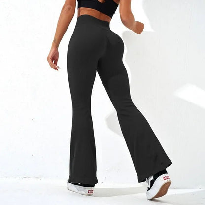 NEW Ribbed Wide-Leg Leggings - Gymfit