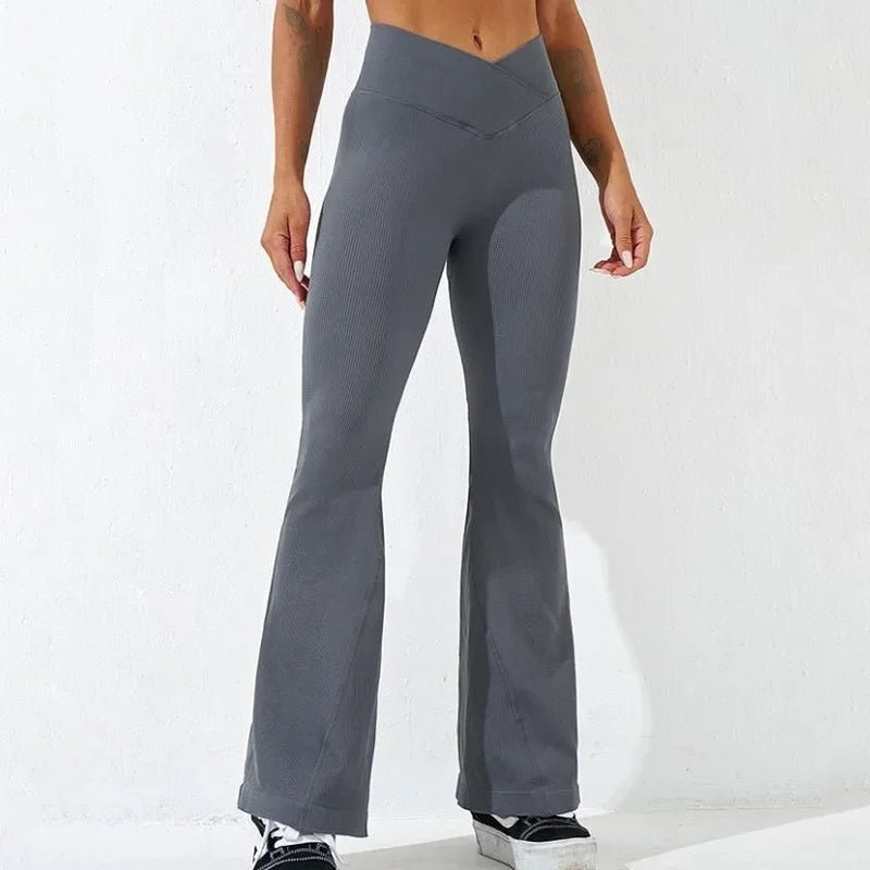 NEW Ribbed Wide-Leg Leggings - Gymfit