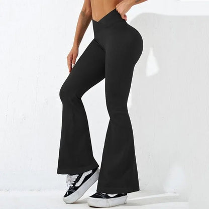 NEW Ribbed Wide-Leg Leggings - Gymfit