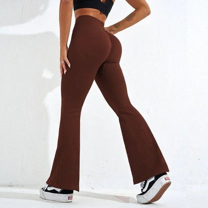NEW Ribbed Wide-Leg Leggings - Gymfit