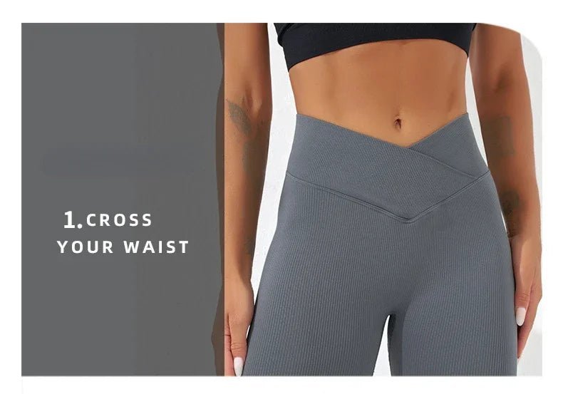 NEW Ribbed Wide-Leg Leggings - Gymfit