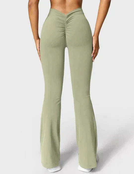 NEW ITEM V - Back Flare Leggings - Gymfit