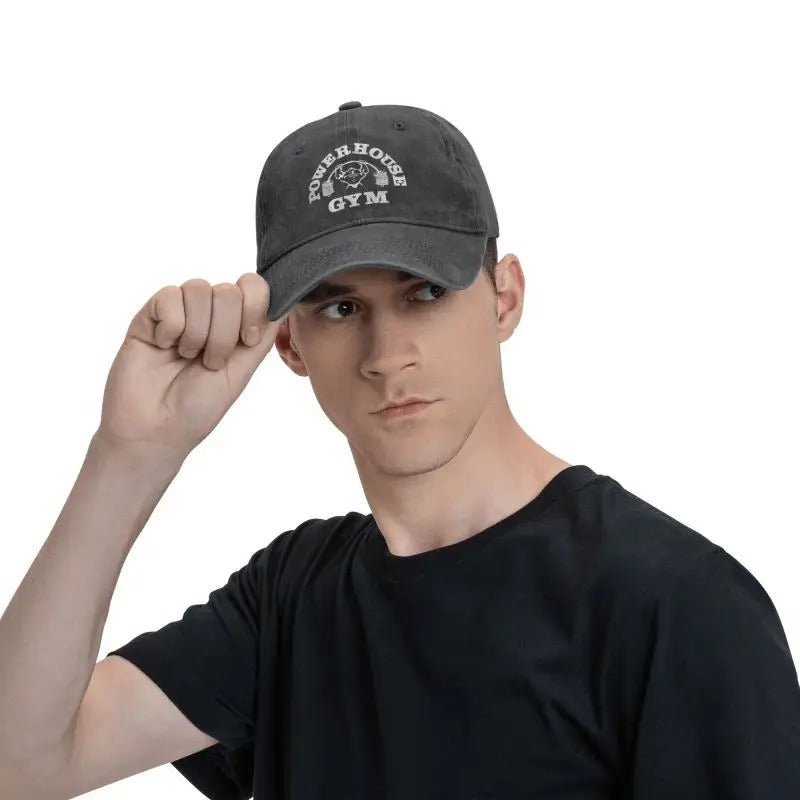 Powerhouse Classic Cotton Cap - Adjustable - Gymfit