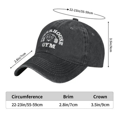 Powerhouse Classic Cotton Cap - Adjustable - Gymfit