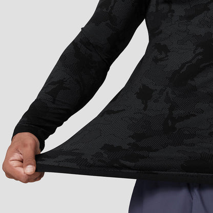 Seamless Camo Quick-Drying Long Sleeve Shirt - Gymfit
