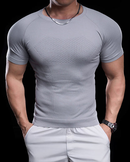 Seamless Quick-Dry Compression T-Shirt - Gymfit