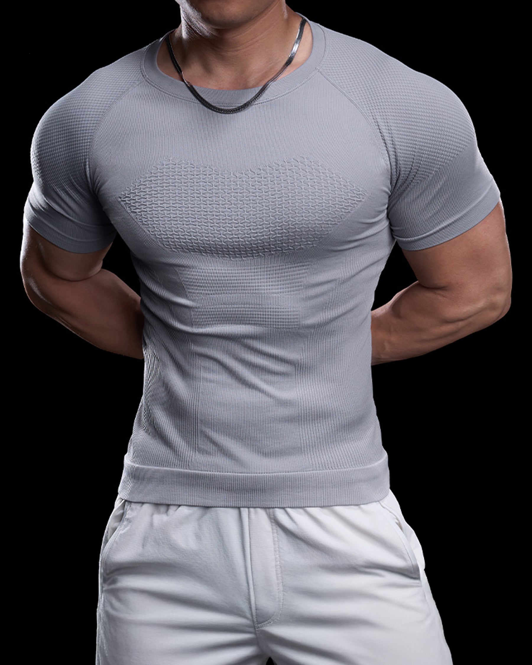Seamless Quick-Dry Compression T-Shirt - Gymfit