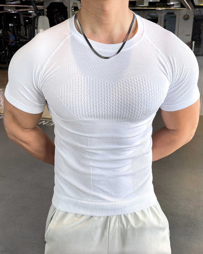 Seamless Quick-Dry Compression T-Shirt - Gymfit