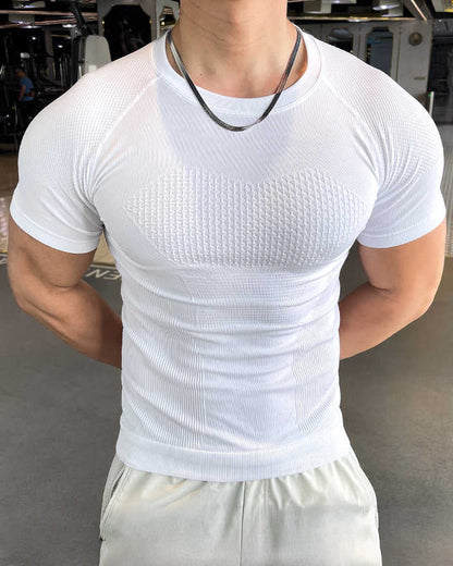 Seamless Quick-Dry Compression T-Shirt - Gymfit