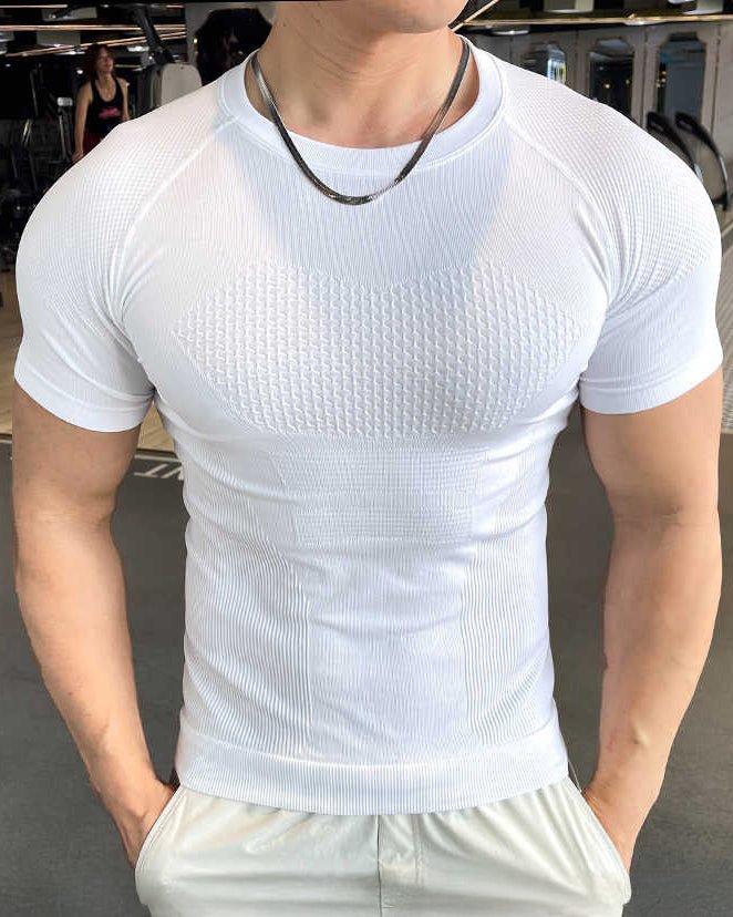 Seamless Quick-Dry Compression T-Shirt - Gymfit