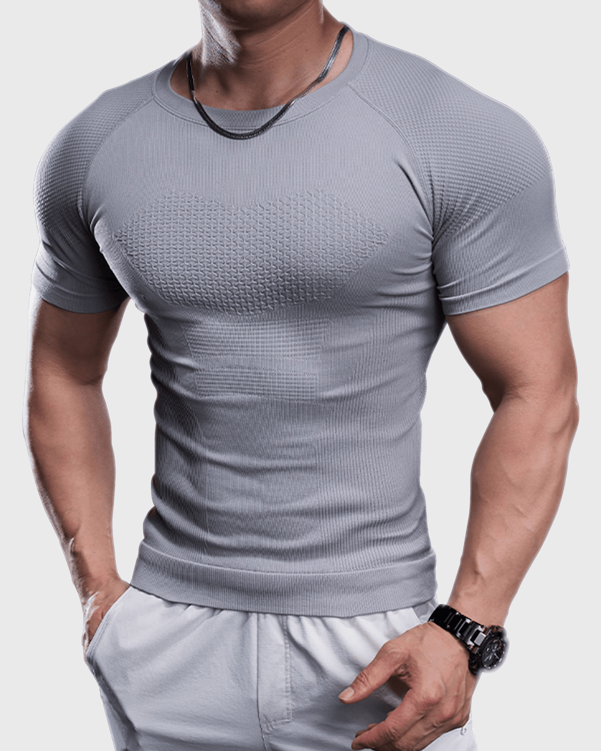 Seamless Quick-Drying Compression T-Shirt - Gymfit