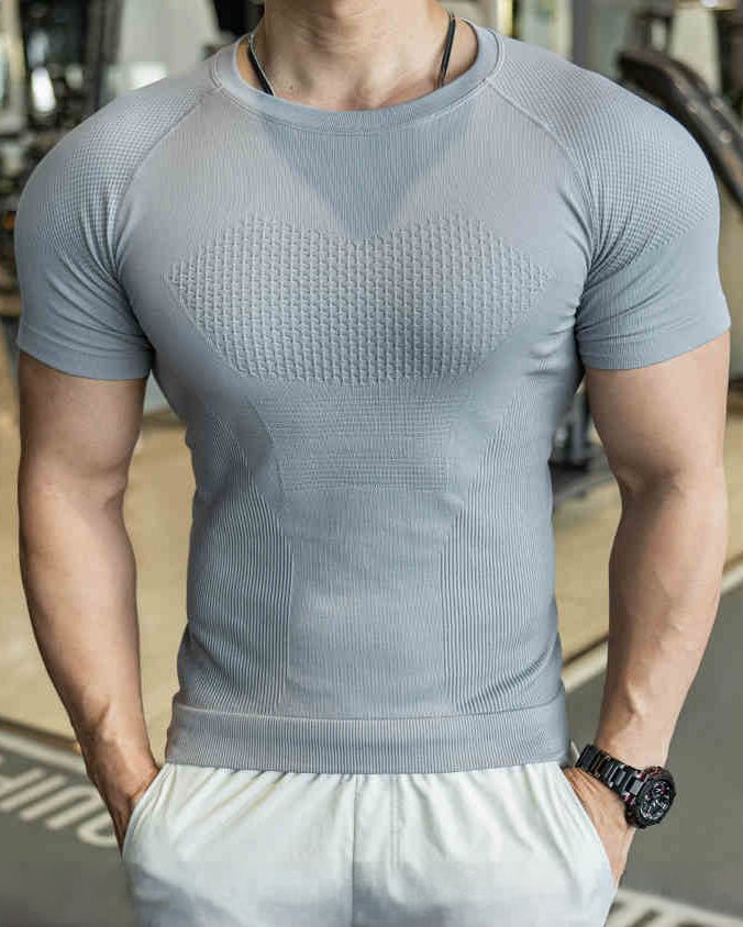 Seamless Quick-Dry Compression T-Shirt - Gymfit