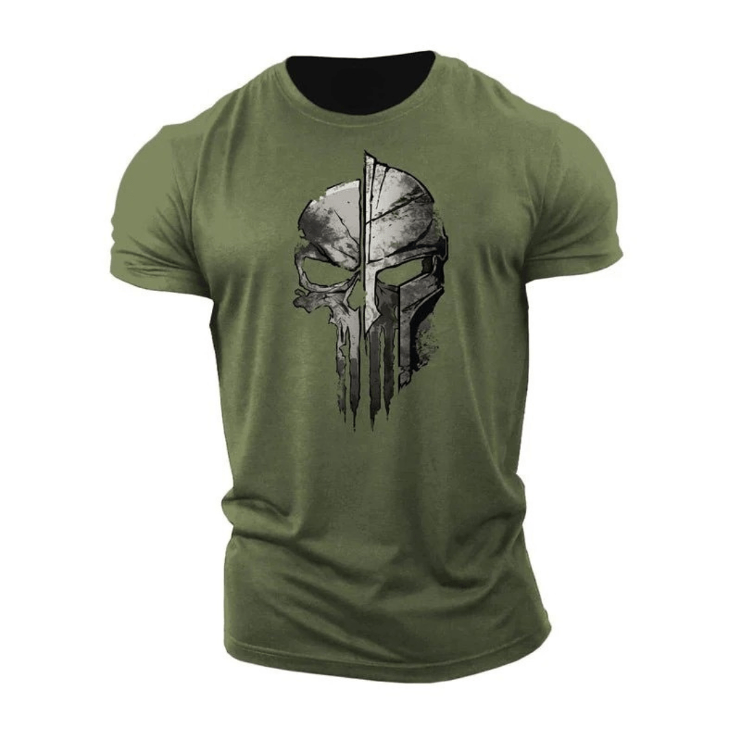 Skeleton Spartan Graphic T-Shirt - Gymfit