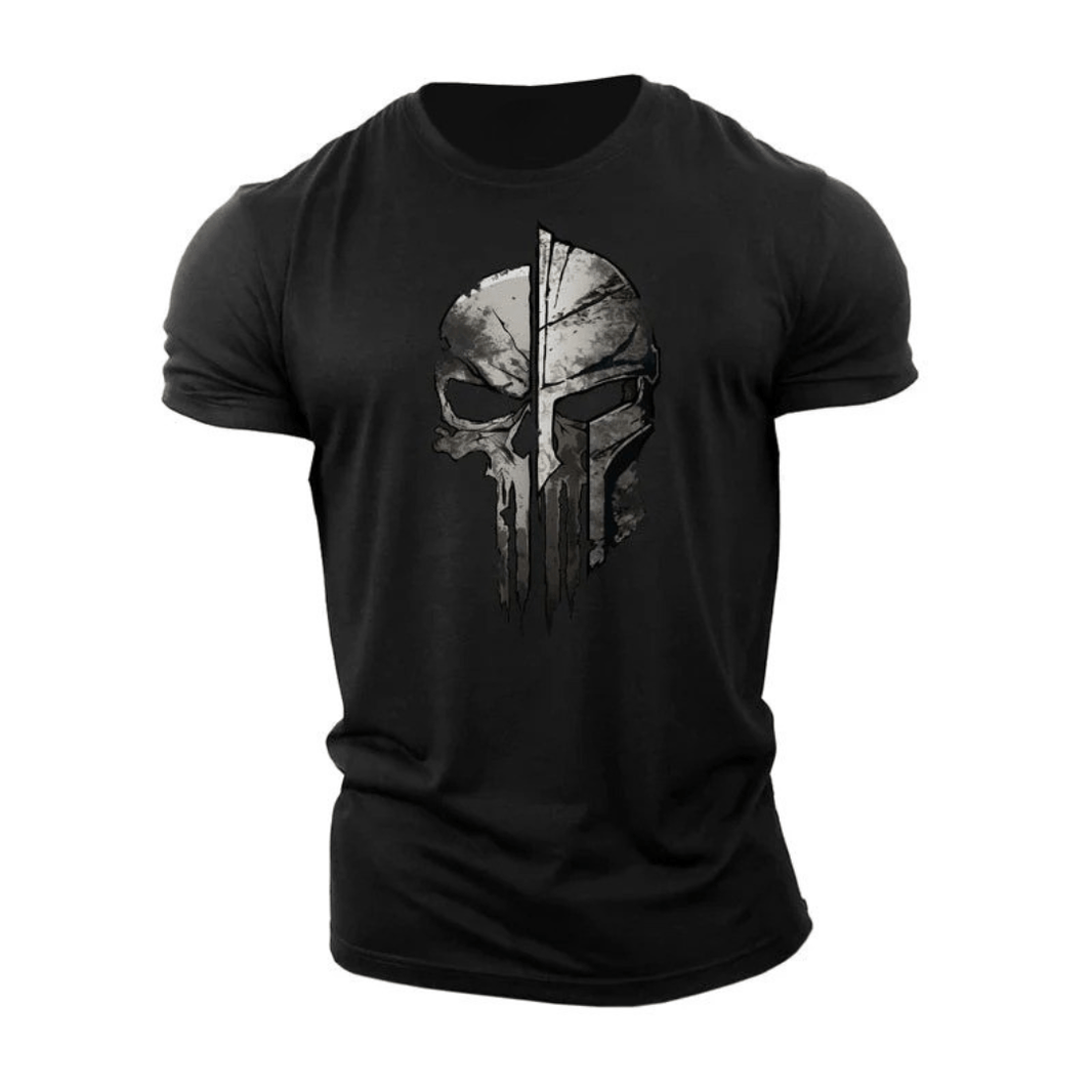 Skeleton Spartan Graphic T-Shirt - Gymfit