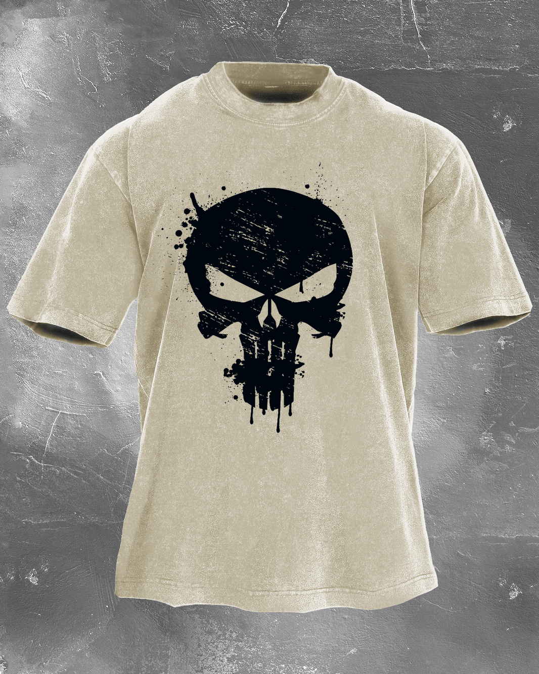 Skull Crusher Men's Washed T-Shirt - Gymfit
