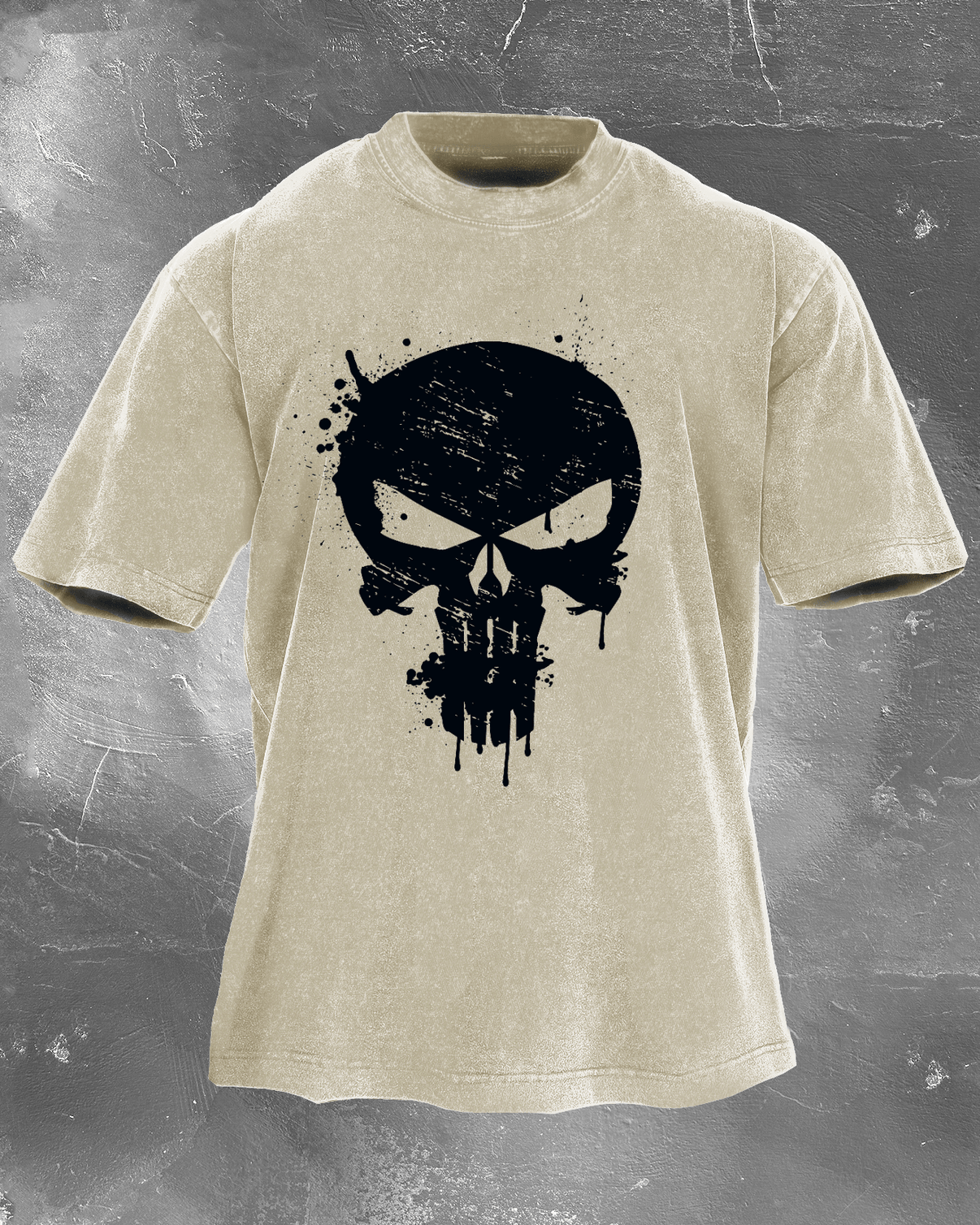 Skull Crusher Men's Washed T-Shirt - Gymfit