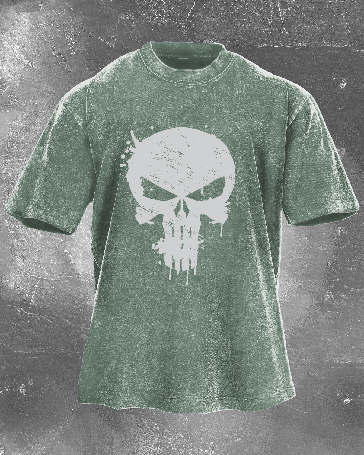 Skull Crusher Men's Washed T-Shirt - Gymfit