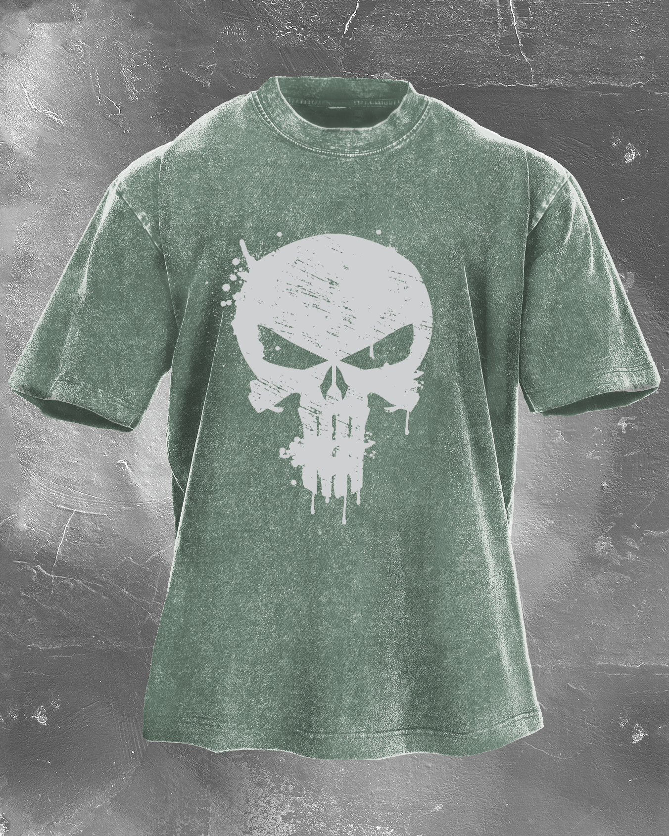 Skull Crusher Men's Washed T-Shirt - Gymfit