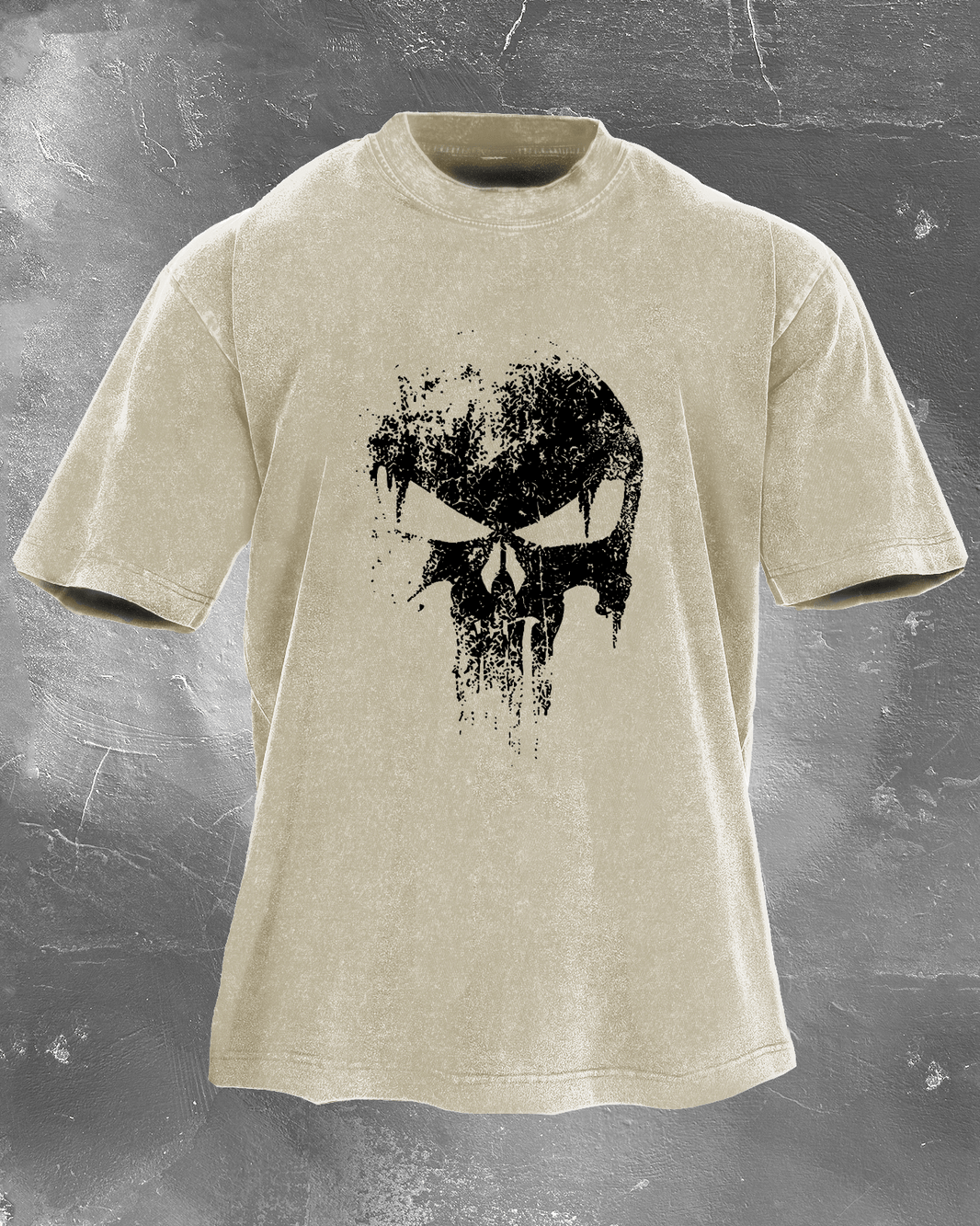 SKULL WASHED T-SHIRT - Gymfit