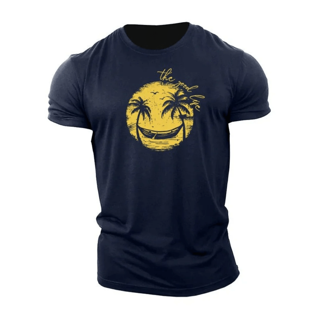 Smiley Palmenbaum T-Shirt - Gymfit
