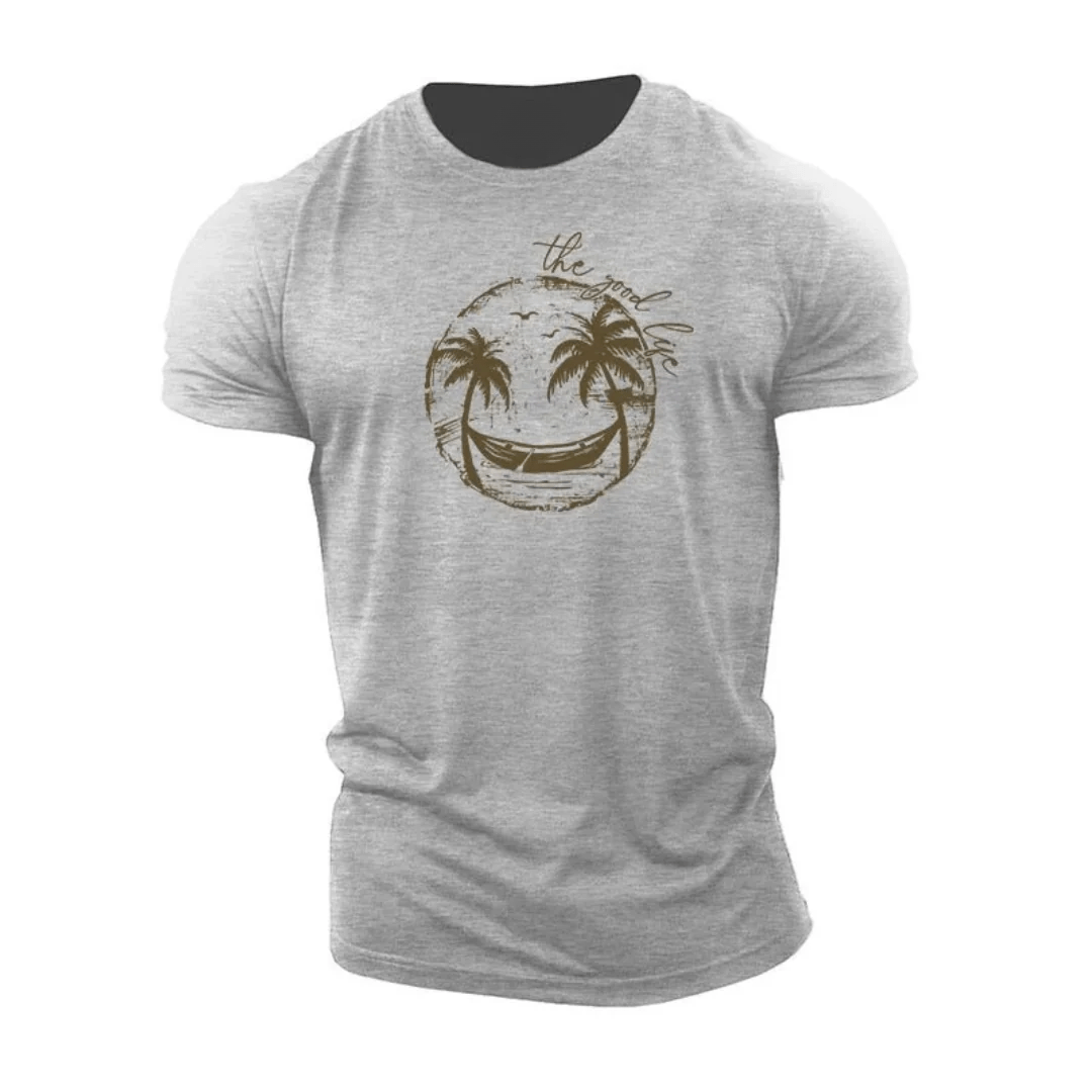 Smiley Palmenbaum T-Shirt - Gymfit