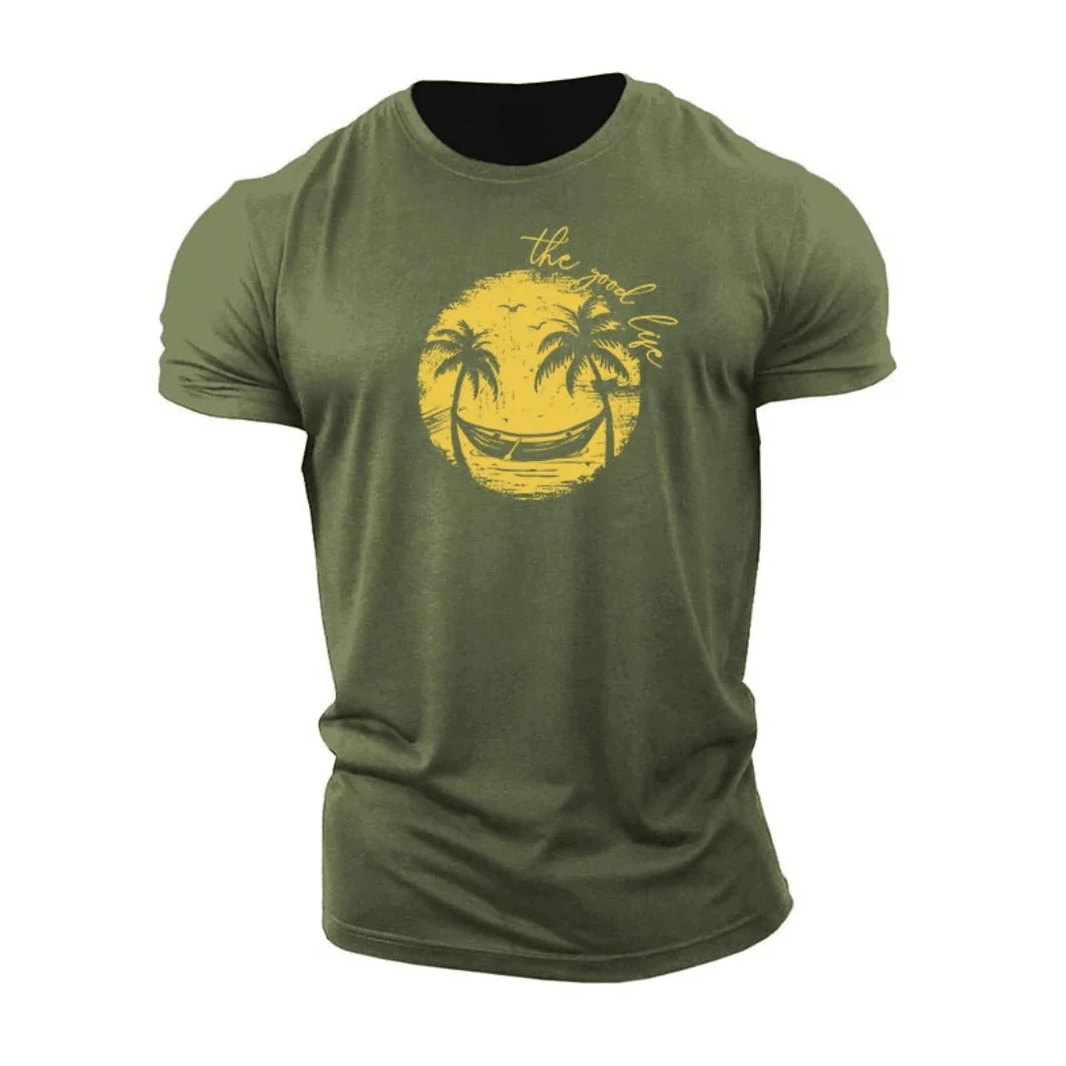 Smiley Palmenbaum T-Shirt - Gymfit