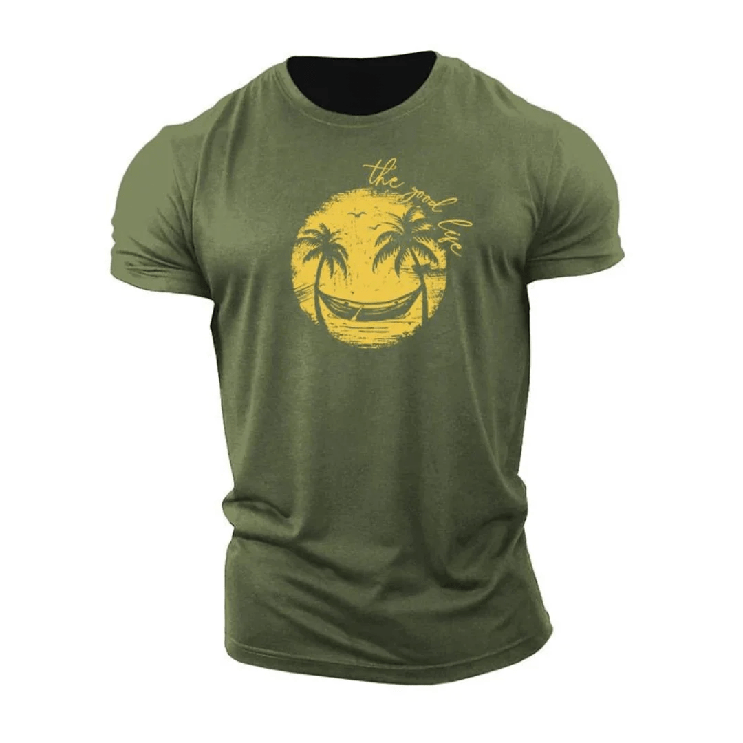 Smiley Palmenbaum T-Shirt - Gymfit