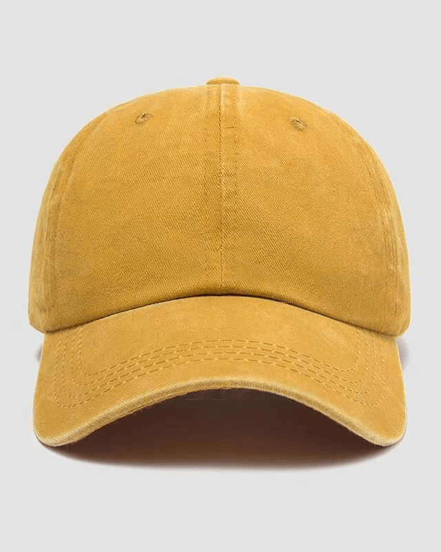 Solid color, unprinted, washed caps - Gymfit