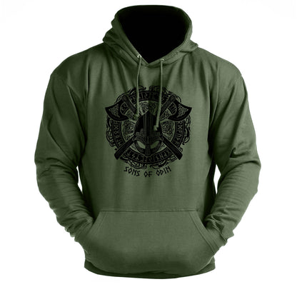 Sons Of Odin Helm - Sport Hoodie - Fitness Hoodie