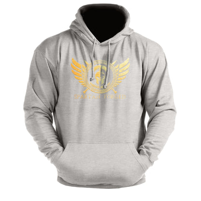 Spartan Forged Chest Emblem Gold - Sport Hoodie - Gymfit